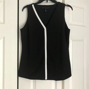 WHBM Black top sleeveless. Size S